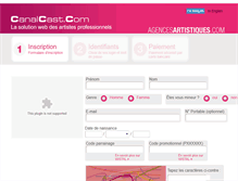 Tablet Screenshot of inscription.cccom.fr